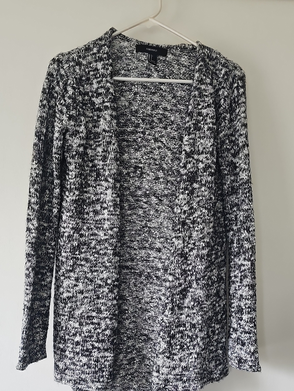Forever 21 Marled Open-Front Cardigan Sweater.